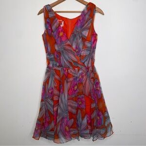Vintage Jack Ryan Poppy Lanz 1960s Sleeveless Colorful Sun Dress Women’s Size 10